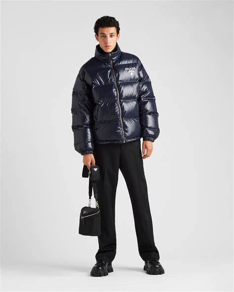 prada down jacket for men|Prada nylon jacket men's.